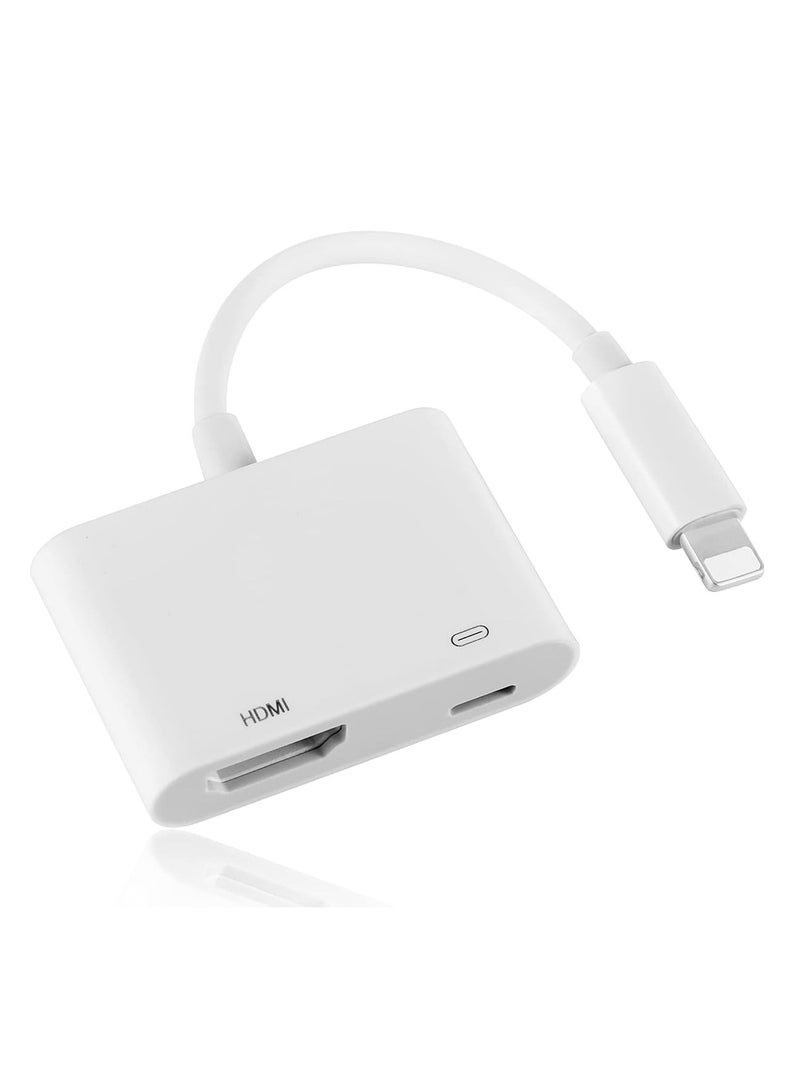 محول لايتنينج HDMI لايفون، وصلة معتمدة ابل، ايه في رقمي 1080P لمزامة الفيديو والصوت لهاتف ايفون 14/13/12/ 11/ SE /8 /7 /XR/X/8/7/XS - Image 1