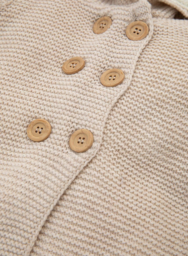 DeFacto BabyGirl Regular Fit Hooded Long Sleeve Tricot Cardigan  - Image 5