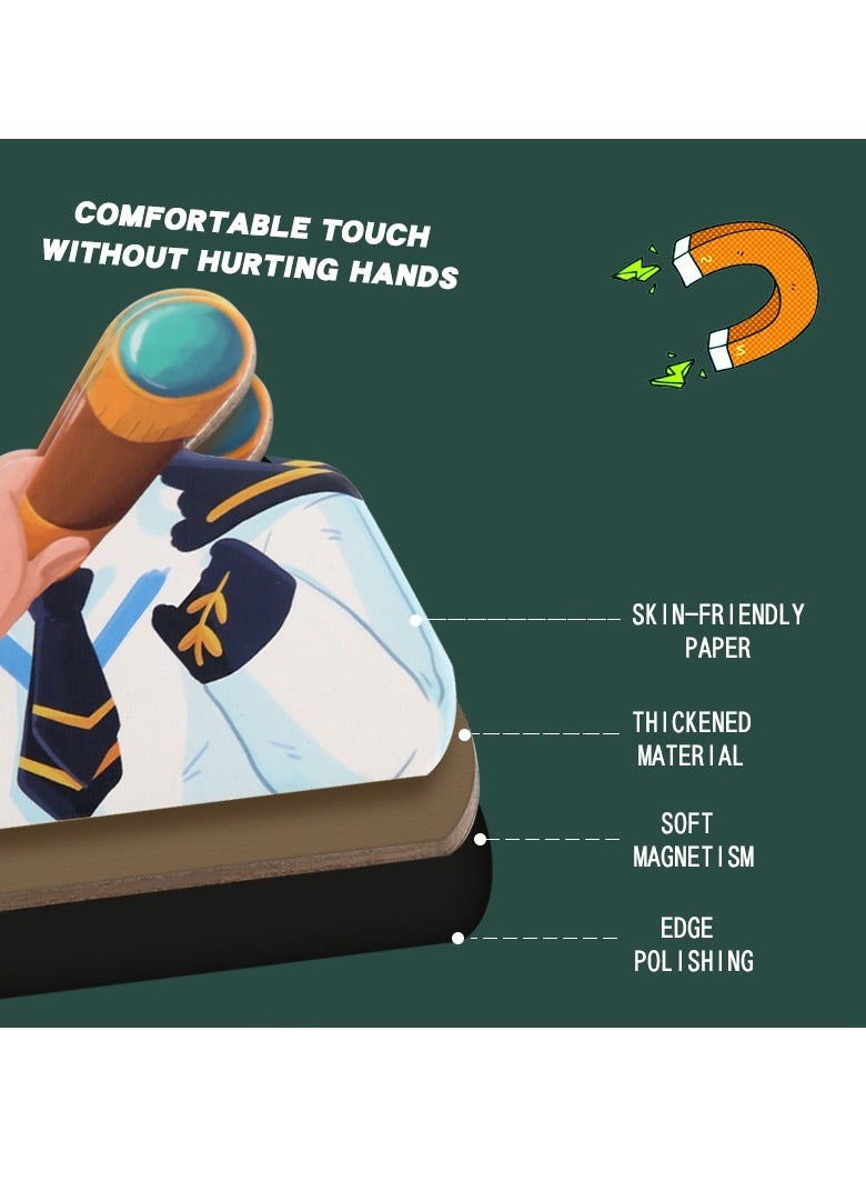 ELLEGLAM Children'S Wooden Puzzle Toys, Pirate Character Face-Changing Game, Magnetic Puzzle Toys, Educational Toys For Children Over 3 Years Old - Image 4