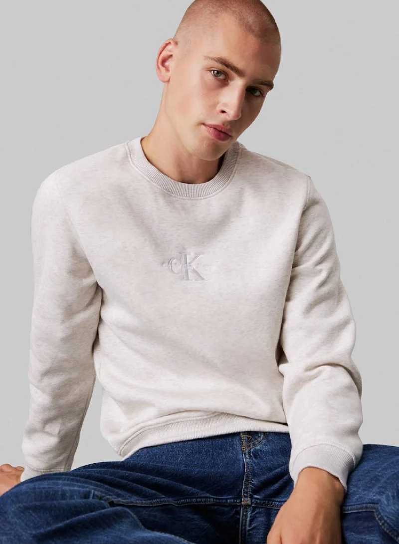 Calvin Klein Jeans Monogram Fleece Sweatshirt