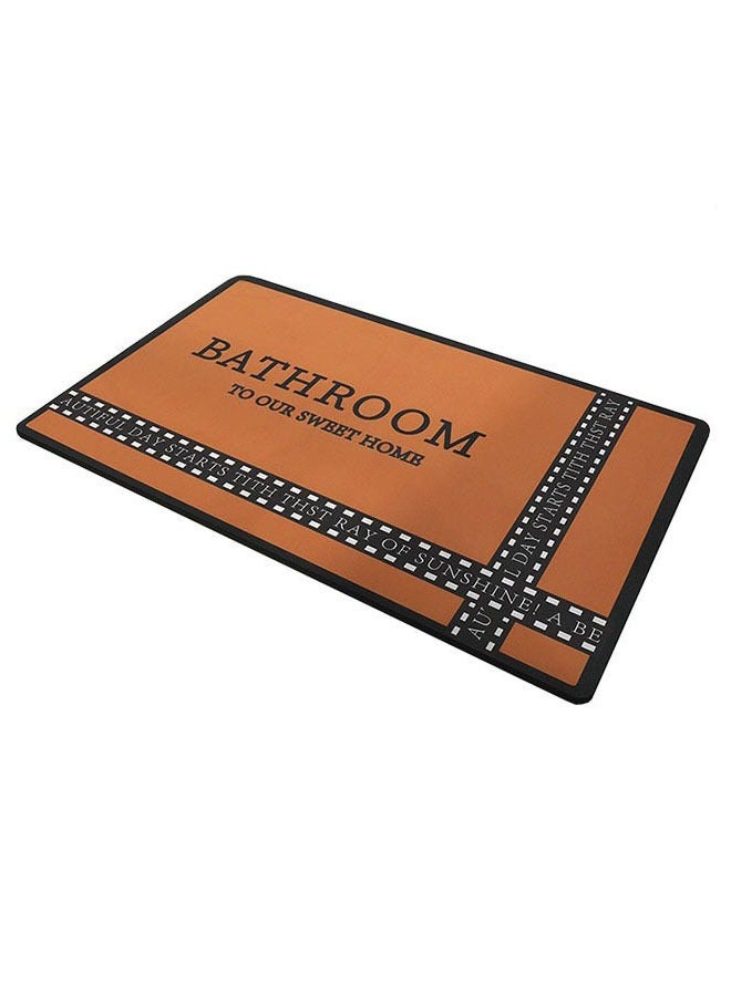 ZCM-HAPPY Super Absorbent Soft Floor Carpet Slip-Resistant Bathing Room Rug, Diatom Mud Microfiber Bath Mat, Strong Quick-Drying, Easy to Clean 50x80cm - Image 1