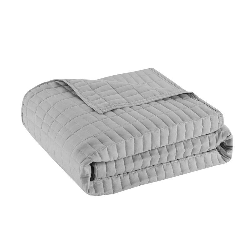 Comfort Spaces Daybed Cover - Luxe Double Sided-Quilting, All Season Cozy Bedding with Bedskirt, Matching Shams, Kienna Grey 75"x39" 5 Piece,100% Microfiber - Image 5