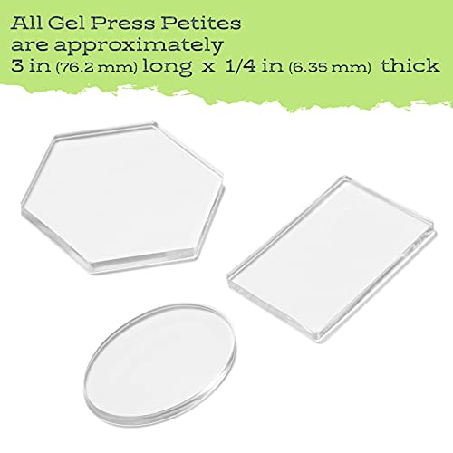 Gel Press Petites, 3" Hex Oval Rectangle 10812-HEX - Image 2