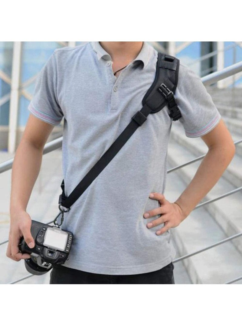 F-1 Quick Rapid Shoulder Sling Belt Neck Strap For Camera SLR DSLR Black  - Image 3