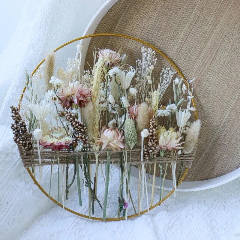 Bluejw Large Pampas Grass Decor - Natural Dried Flowers Plume for Home, Wreath Making, Real Preserved Plants - Image 1