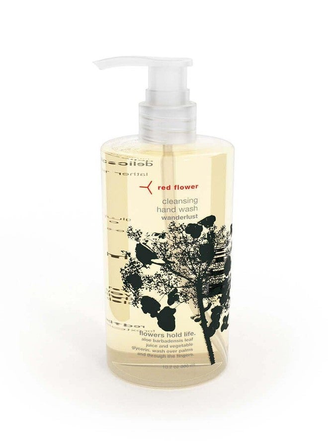 Red Flower Wanderlust Cleansing Hand Soap – Cleanse & Hydrate Botanical Antibacterial Hand Soap, Vegan, Sulfate-Free 10 oz - Image 1