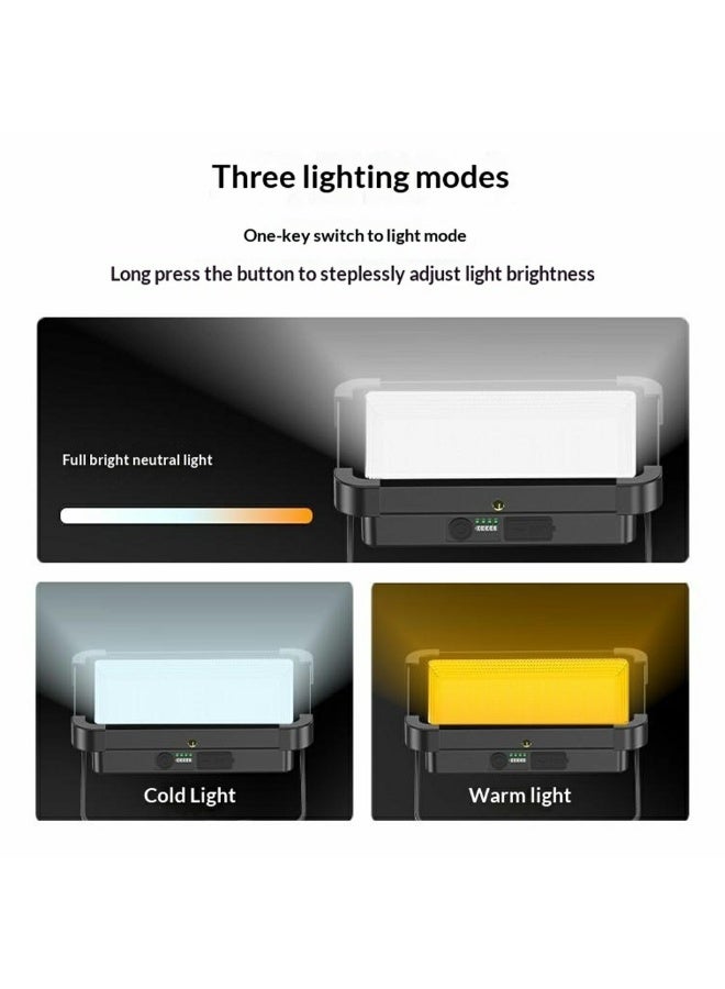 Yesido DH17 600 LED Outdoor Floodlight & Emergency Light - 10000mAh Power Bank, 3 Light Modes, Magnetic Stand for Camping & Fishing - Black - Image 3
