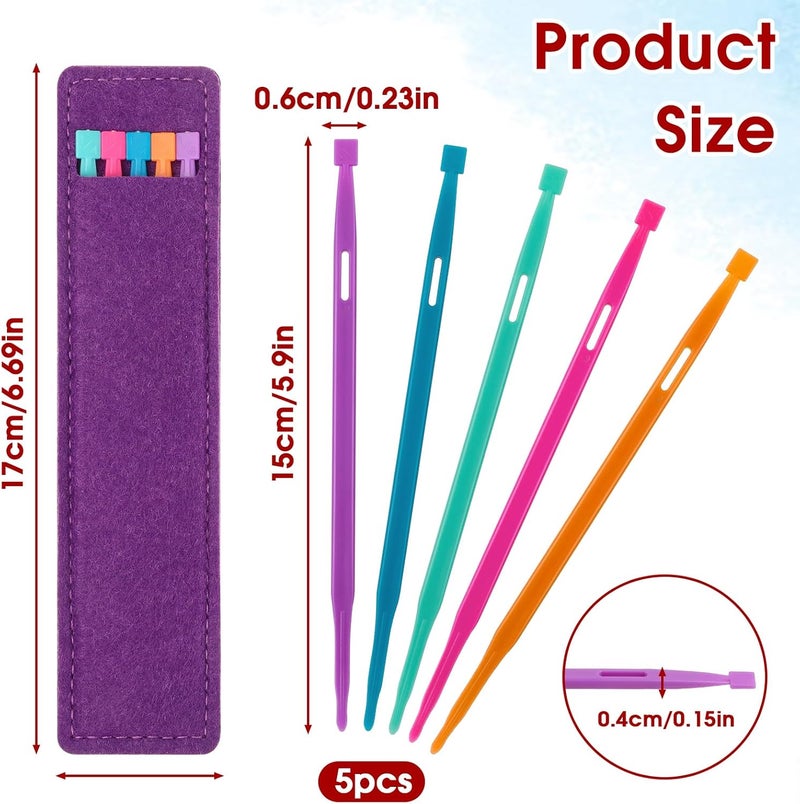 Hariendny 5pcs That Purple Thang Sewing Tools, Quilting Supplies for Sewing Kit Projects, Multifunctional Sewing Accessories and Supplies for Sewing Craft Projects Use - Image 2