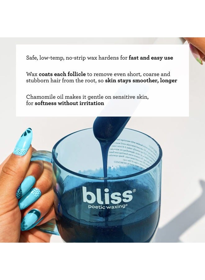 BLISS Poetic Waxing At Home Wax Kit - 5.3 Fl Oz - Microwavable Stripless Wax Hair Removal Kit - Fragrance Free - Safe for All Skin Types - 6 PC Set - Image 2