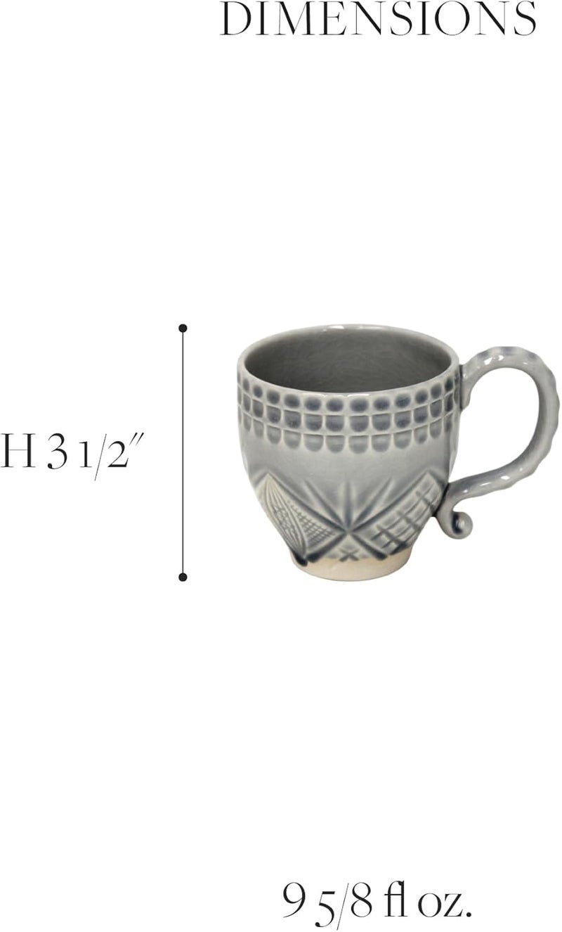 Costa Nova Ceramic Stoneware 10 fl oz Mug  Cristal Collection White Microwave  Dishwasher Safe Dinnerware  Food Safe Glazing  Restaurant Quality Dinnerware - Image 3