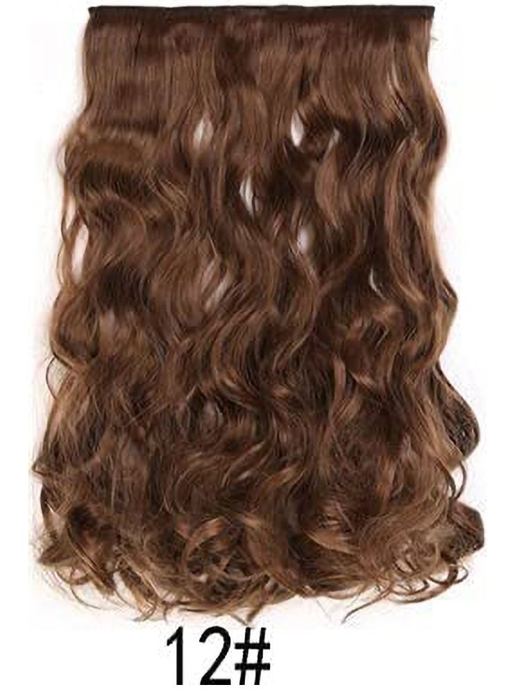 إستيل وصلات شعر مموجة بطول قطعة واحدة كاملة الرأس مع 5 مشابك مناسبة للنساء والفتيات تموج الجسم رقم 12 - Image 2