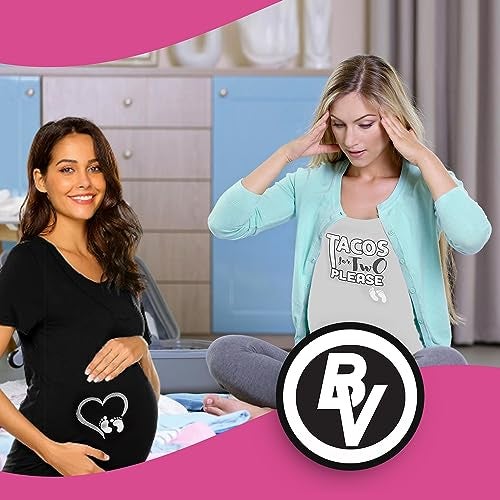 BROOKLYN VERTICAL Maternity Cute Funny New Mom Pregnancy Announcement Short Sleeve Crew Neck T-Shirt (as1, Alpha, x_l, Regular, Regular, Combo C) - Image 3