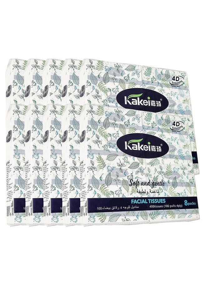 MAJIBAO Soft & Gentle Tissue Natural Wood Pulp Facial Tissue  - Image 1