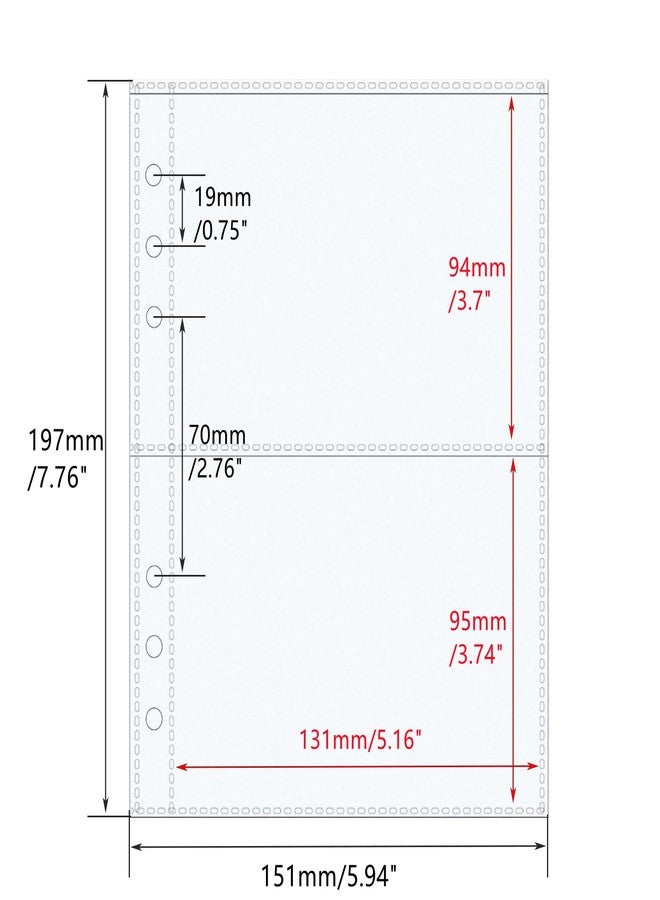Mogoostry A5 Sheet Protectors for 6 Ring Binder 20 Sheets Clear Page Protectors Plastic Photo Album Sleeves Single Layer Frosted 2-Pocket Protector - Image 2