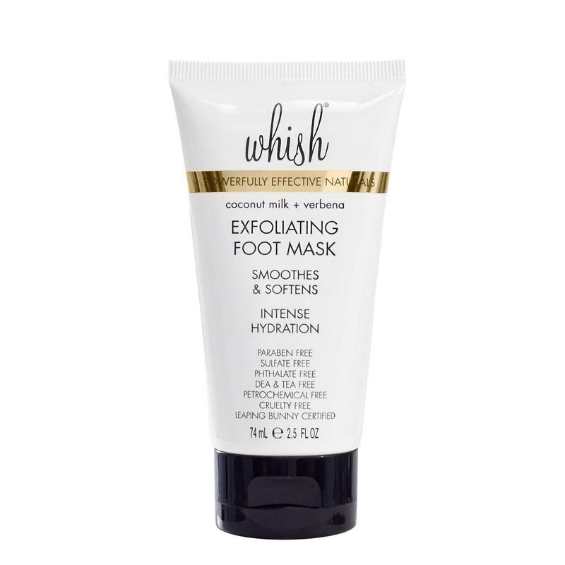 Whish Coconut Milk + Verbena Exfoliating Foot Mask - Smoothes & Softens, Intense Hydration - Image 1