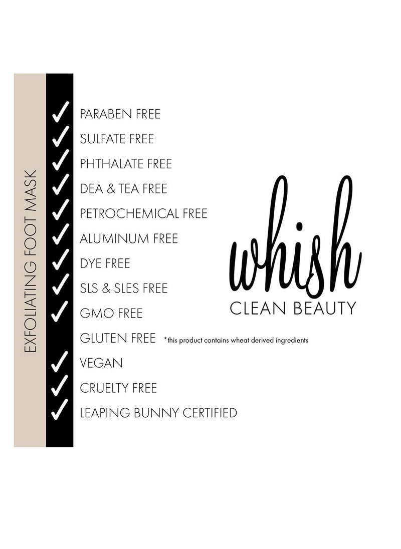Whish - Whish Coconut Milk + Verbena Exfoliating Foot Mask - Smoothes & Softens, Intense Hydration - Image 1
