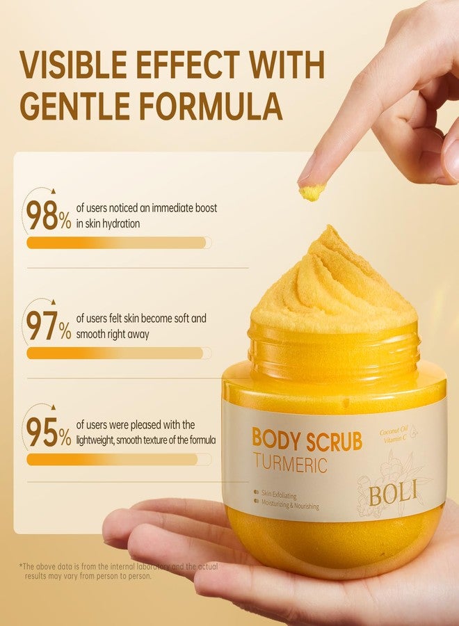 BOLI Turmeric Body Scrub with Kojic Acid, Remove Dead Skin, 10.58 oz - Image 4