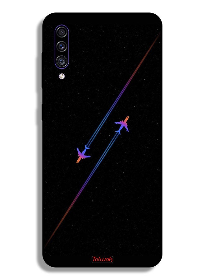 Tolwak Samsung Galaxy A50 Protective Case Cover Airplanes Art - Image 1