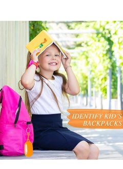 Generic 24 Pack Silicone Luggage Tags for Kids with Name ID Address Cards Perfect for Backpacks and Suitcases Travel Essentials  - Image 4