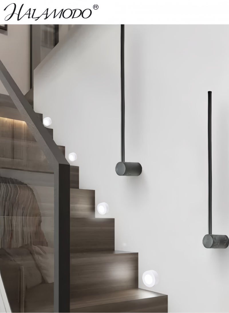 HALAMODO 6PCS  3.15” Motion Sensor Light Indoor, Cordless Battery Powered Stick on LED Night Lights for Closet, Stair, Under Cabinet, Hallway, Kitchen  - Image 5