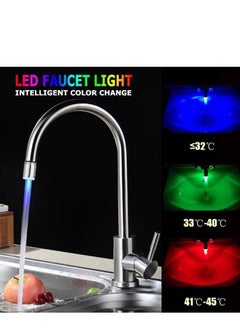 Plan A Smart LED Faucet Connector, Color Changing by Temperature – Tri-Color Lighting (Blue, Green, Red) with Thermal Sensor, Water Saving for Kitchen Bathroom – Shower & Faucet Aerator Accessories  - Image 4
