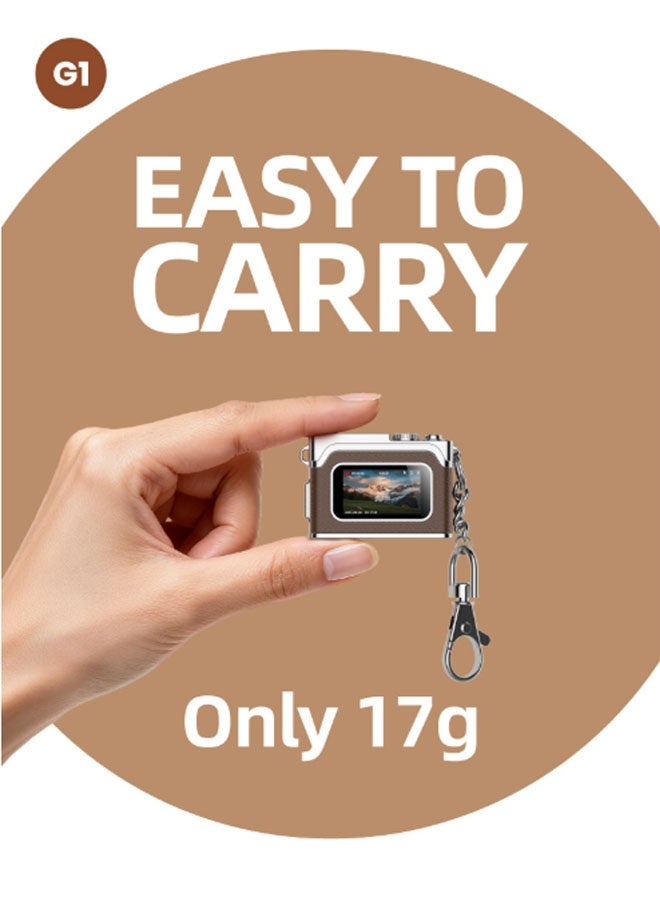 نيوترل كاميرا رقمية صغيرة 1080P Retro CCD G1، شاشة 0.96 بوصة، كاميرا قديمة محمولة صغيرة الحجم للأنشطة الداخلية/الخارجية، بدون بطاقة ذاكرة (أخضر داكن) - Image 4