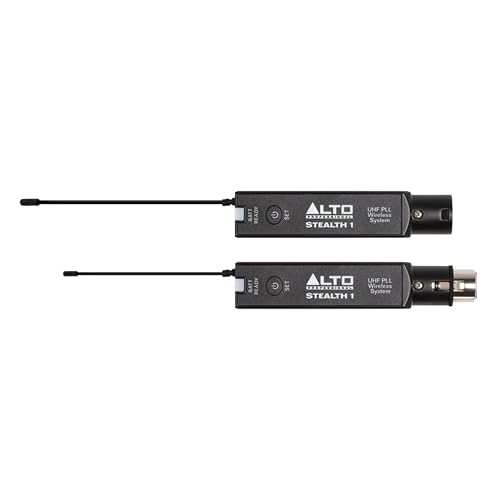 ALTO Stealth 1 Mono UHF XLR Wireless Audio System, Transmitter and Receiver for Powered Speakers, Mixers and Dynamic Microphones - Image 1