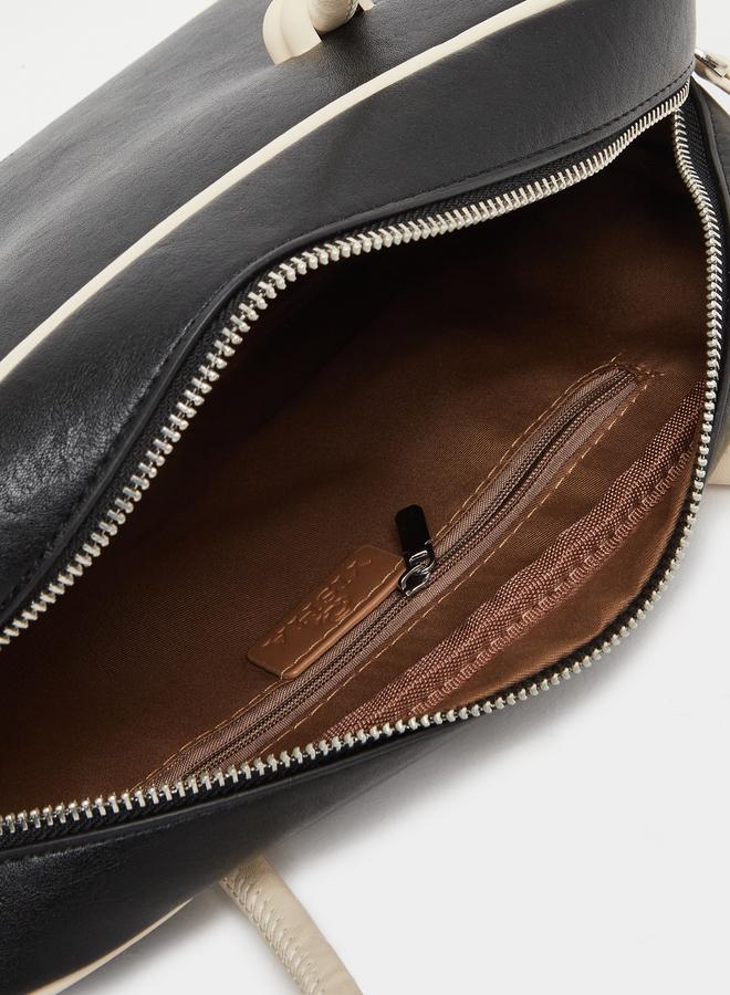 Styli Black Bowling Bag with Contrast Handle - Image 4