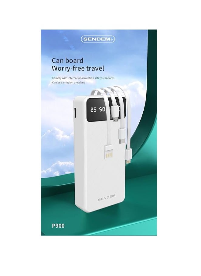 Spaceshoop P900-20000mah multifunctional power bank attached with 4 usb cable  - Image 1