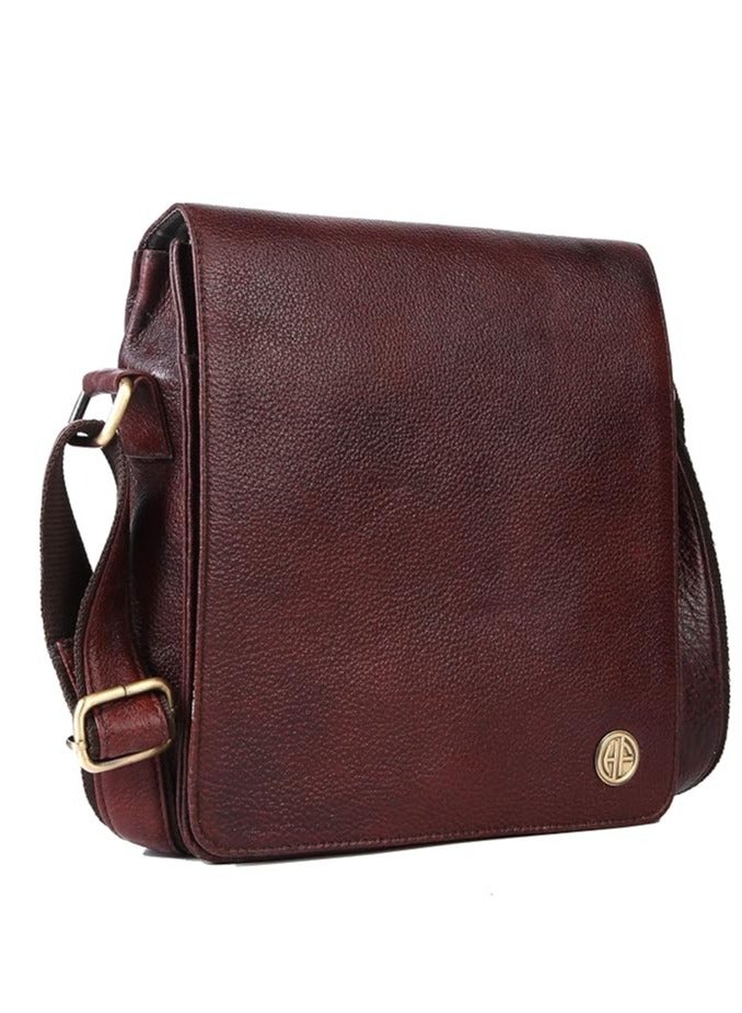 HAMMONDS FLYCATCHER leather Messenger Slings Bag, Brown|SB1159  - Image 1