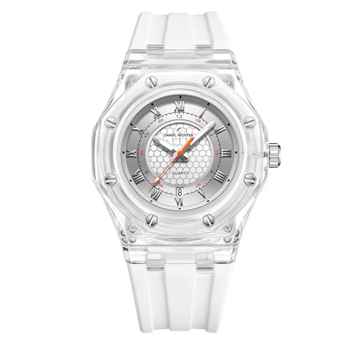 Daniel Hechter Paris Montparnasse Collection Analog Watch for Men with Roman Indices, Octagone Dial and Silicon Strap-DHM1006 - Image 1