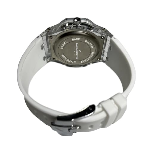 Daniel Hechter Paris Montparnasse Collection Analog Watch for Men with Roman Indices, Octagone Dial and Silicon Strap-DHM1006 - Image 5