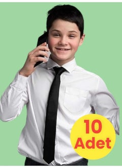 Mood Agenda Unisex 5 - 10 Years Old Children's Elastic Tie 10 Pieces 