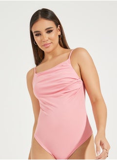 Styli Gathered Strappy Bodysuit  - Image 1