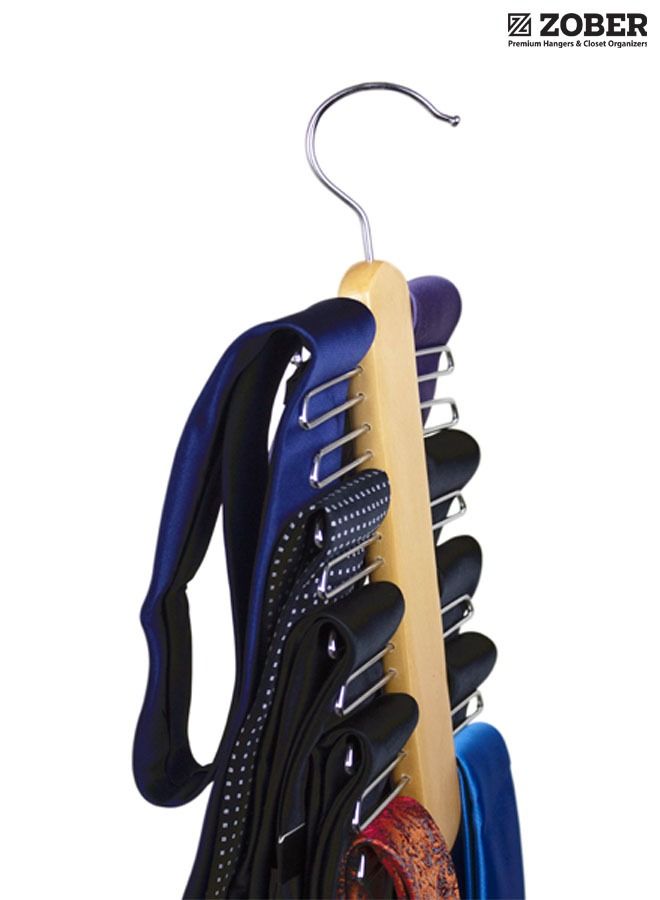 ZOBER Wooden Tie, Belts and Scarfs hanger - Image 3