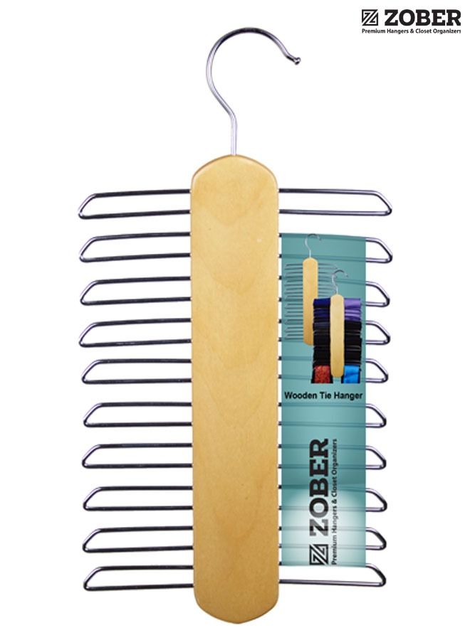 ZOBER Wooden Tie, Belts and Scarfs hanger - Image 5