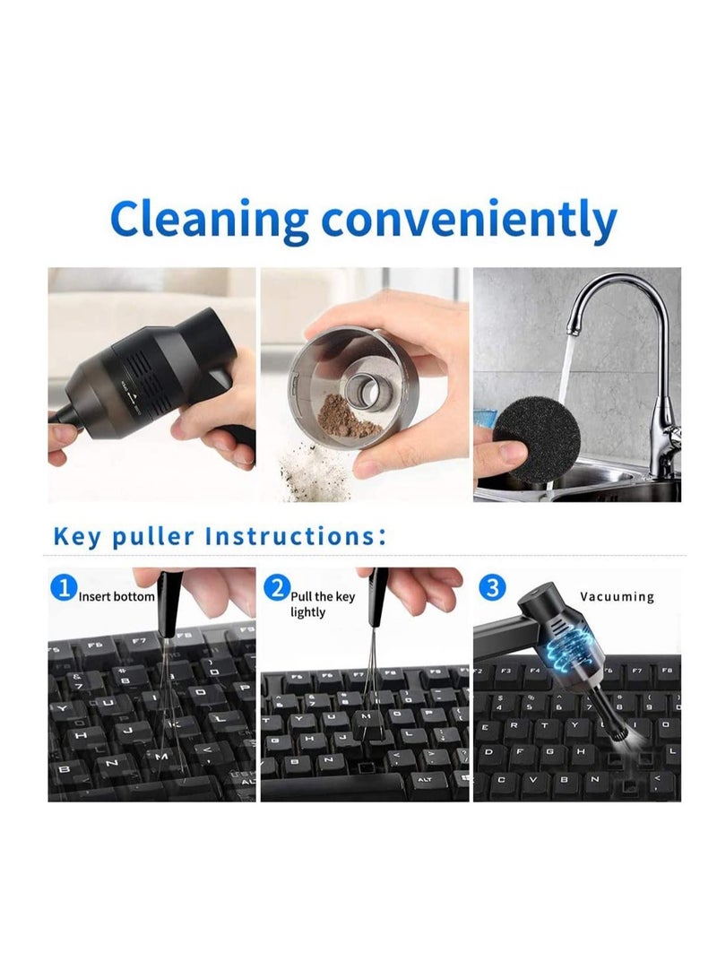 SOLARAE Keyboard Cleaner - Electric Air Duster Blower for PC, Laptop, Console, Electronics and Home Cleaning, Environmental Alternative to Spray air can Duster Keyboard Cleaner - Image 4