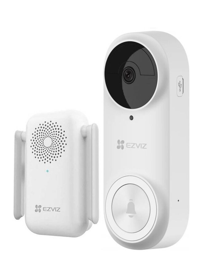EZVIZ DB2C Wire-Free Video Doorbell With Chime Wireless Smart Home Security Camera - Image 1