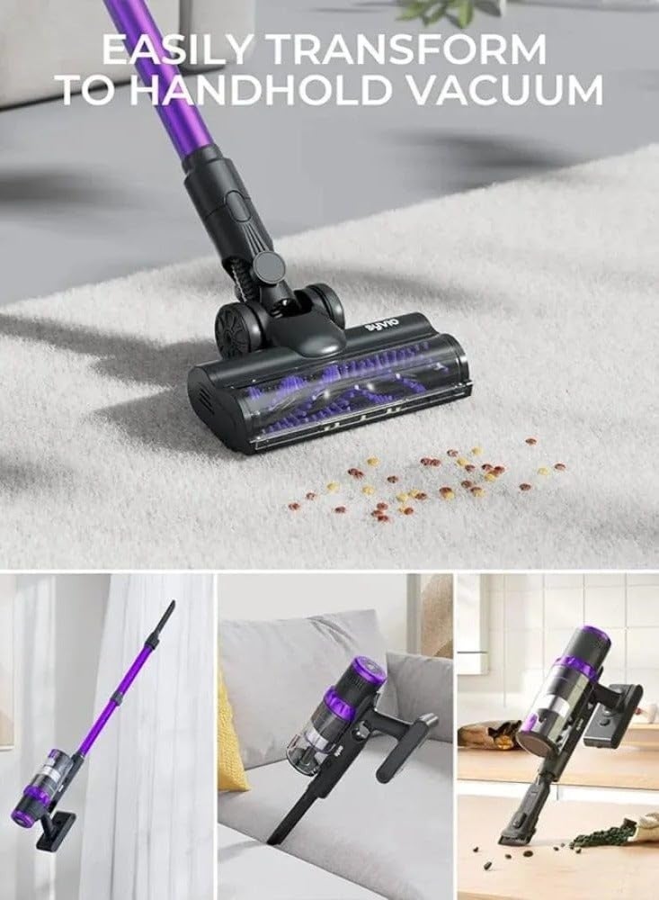 دينكس مكنسة كهربائية سلكية DENX DX2902 - قوة شفط 14 كيلو باسكال، محرك 400 واط، تصميم خفيف الوزن وهادئ ومحمول لتنظيف المنزل والمكتب. - Image 5