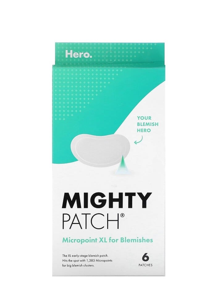 مستحضرات التجميل البطل Mighty Patch® Micropoint XL لعلاج البقع ، 6 لاصقات  - Image 1