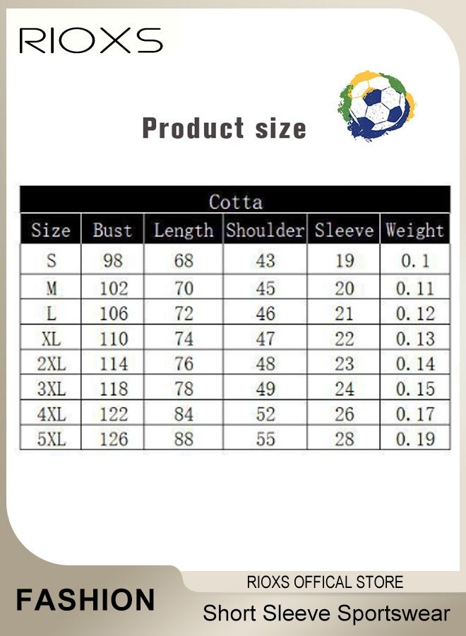 Sportswear Souvenir Clothes T-shirts for Football Fans Men Women Couples Short-sleeved Soft and Breathable Football Sportswear  - Image 4