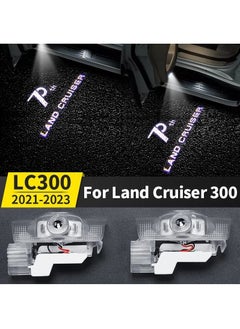 فيريكس ضوء جهاز عرض الباب تويوتا لاند كروزر 300 Lc300 2020 2021 2022 2023 الذكرى السبعين مصباح الظل الشبح سوبر مشرق شعار زجاج نينو عدسة شعار جديد  - Image 1