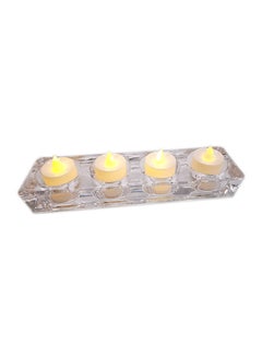 asmat Crystal Tealight Holder 4 Holes Candle Holder Romantic Candlestick for Home Cafe Wedding Candlelight Dinner Decoration  - Image 2