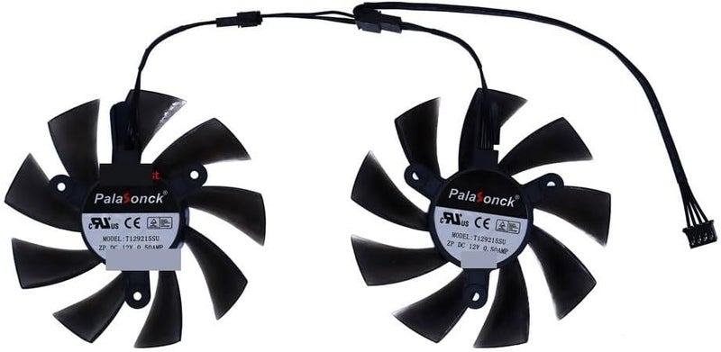 2Pcs/Set T129215SU Graphics Cards Fan GPU Cooler for JIESHUO RTX 3070 8gb GTX 1660 Super 6GB RX 580 8GB Laptop Parts - Image 4
