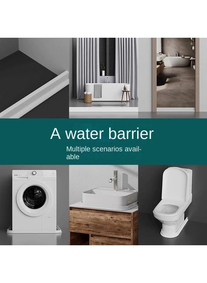 Bluejw Highlight Silicone Bathroom Water Barrier Toilet Shower Room Dry And Wet Separation Self-adhesive Waterproof Strip Fence Strip - Image 3