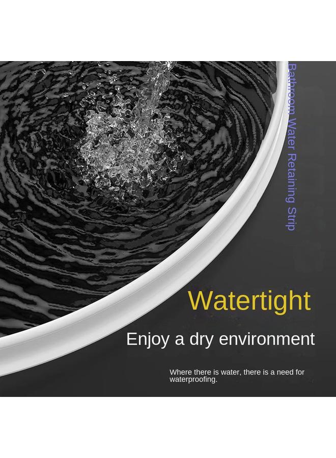 Bluejw Highlight Silicone Bathroom Water Barrier Toilet Shower Room Dry And Wet Separation Self-adhesive Waterproof Strip Fence Strip - Image 2