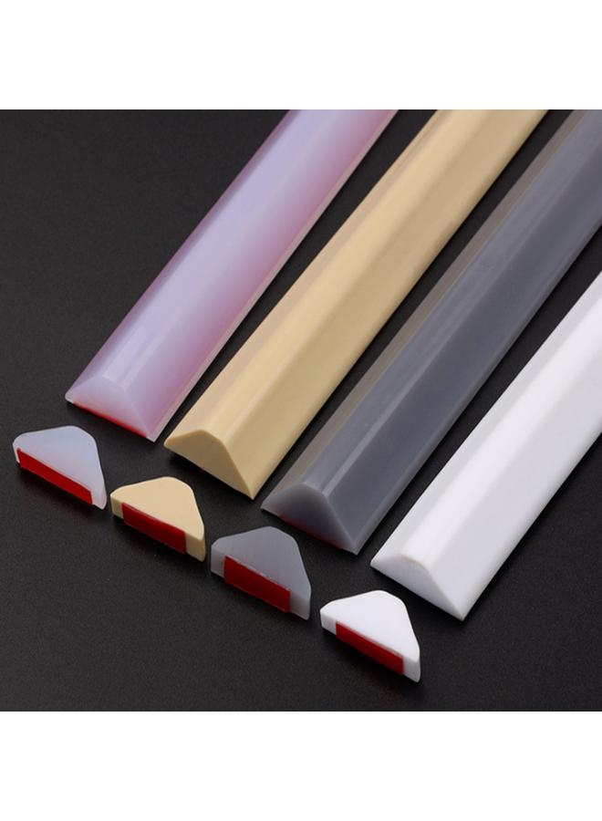 Bluejw Highlight Silicone Bathroom Water Barrier Toilet Shower Room Dry And Wet Separation Self-adhesive Waterproof Strip Fence Strip - Image 1