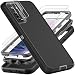 YKHJKLEC for Samsung Galaxy S21 Plus Case Military Grade 3 in 1 Heavy Duty ShockproofDrop ProofDust Proof Case with 2Pcs Tempered Glass Screen Protector Camera Lens Protector BlackGrey - Image 2