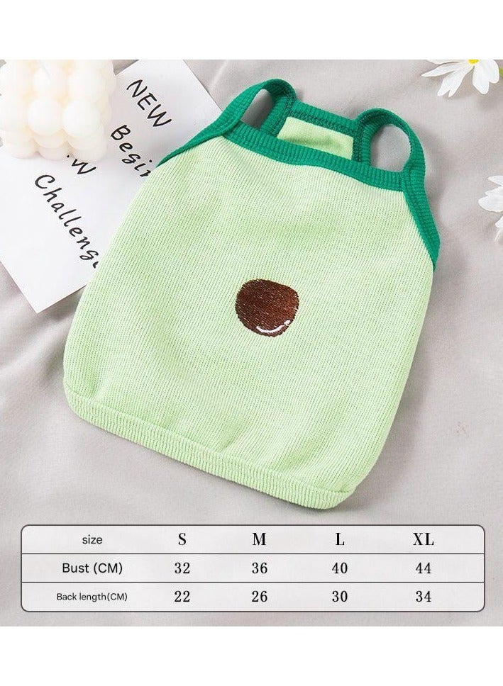 A.M Dog Summer Clothes - Summer Funny Fruit Dog Clothes Cat Shirts Watermelon Dog Shirt Dogs Vest Cute Puppy Sleeveless Vest T-Shirt French Bulldog Tank Tops - Image 2