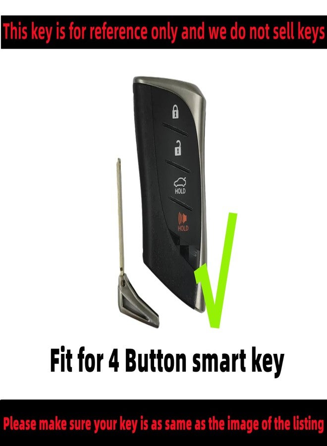 REPROTECTING TPU Key Fob Cover Compatible with (4 Buttons) Lexus ES300h ES350 LC500 LC500h LS500h NX350 (Black/White) - Image 3